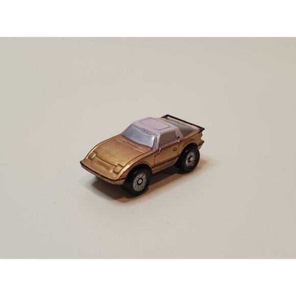 Vintage 1986 Galoob Micro Machines 80's MAZDA RX-7 Sun Color Changer Gold/White - Picture 6 of 9